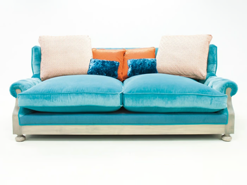 DORIAN ESSENCE - Tufted 2 seater velvet sofa with jute inserts by Crearte Collections - view 3